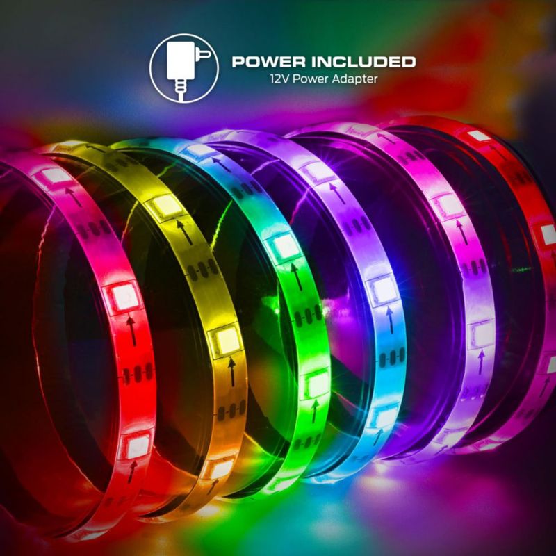 Tira de luces LED Monster Smart RGB+IC con control de sonido de 15 m