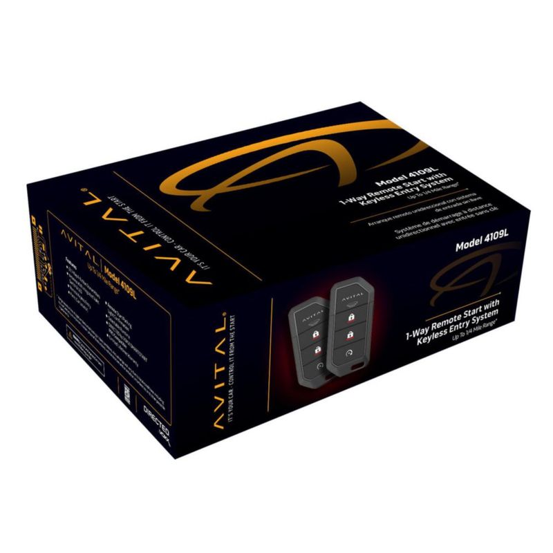 Sistema de arranque remoto Avital 4109L controles remotos unidireccionales de 4 botones