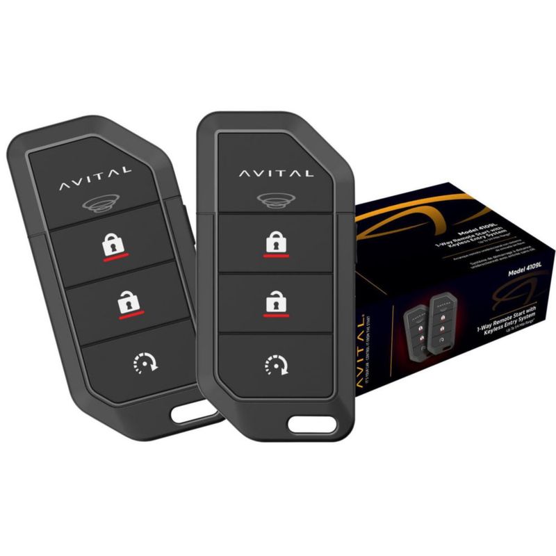 Sistema de arranque remoto Avital 4109L controles remotos unidireccionales de 4 botones