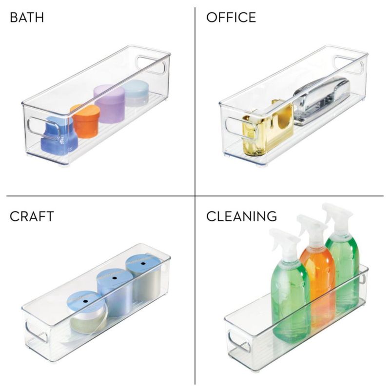 Cubo de almacenamiento para frigorífico iDesign 37 x 10 x 10 cm transparente