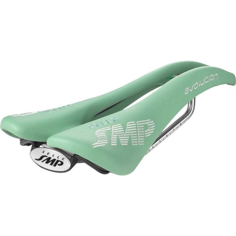Silla de bicicleta SMP Evolution 129 mm Verde claro