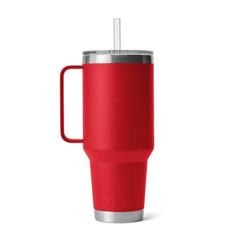 Vaso YETI Rambler de 125 L con asa y tapa con pajita de acero inoxidable