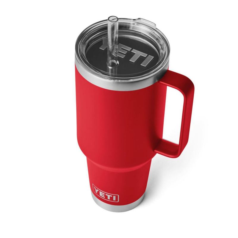 Vaso YETI Rambler de 125 L con asa y tapa con pajita de acero inoxidable