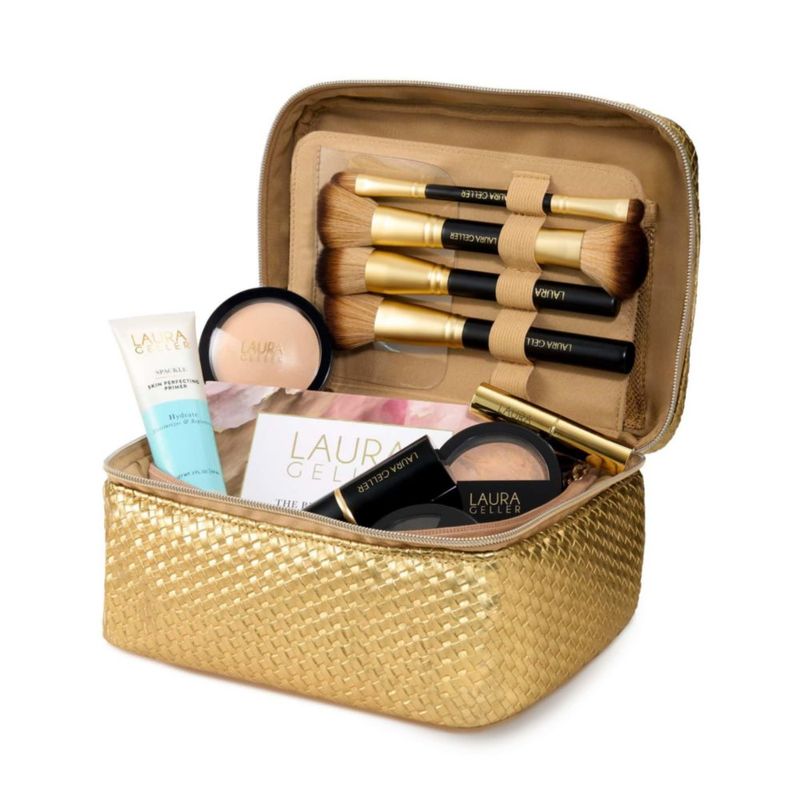 Estuche de cosméticos LAURA GELLER NEW YORK - Organizador dorado