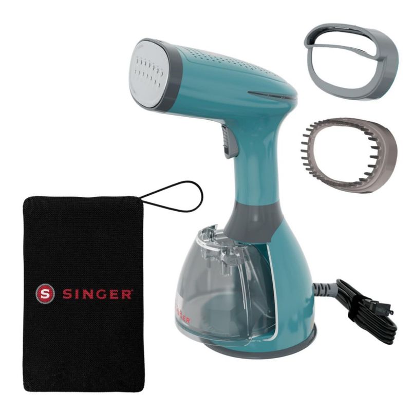Vaporizador de ropa SINGER portátil con tanque de 1500 W y 280 ml con cierre automático