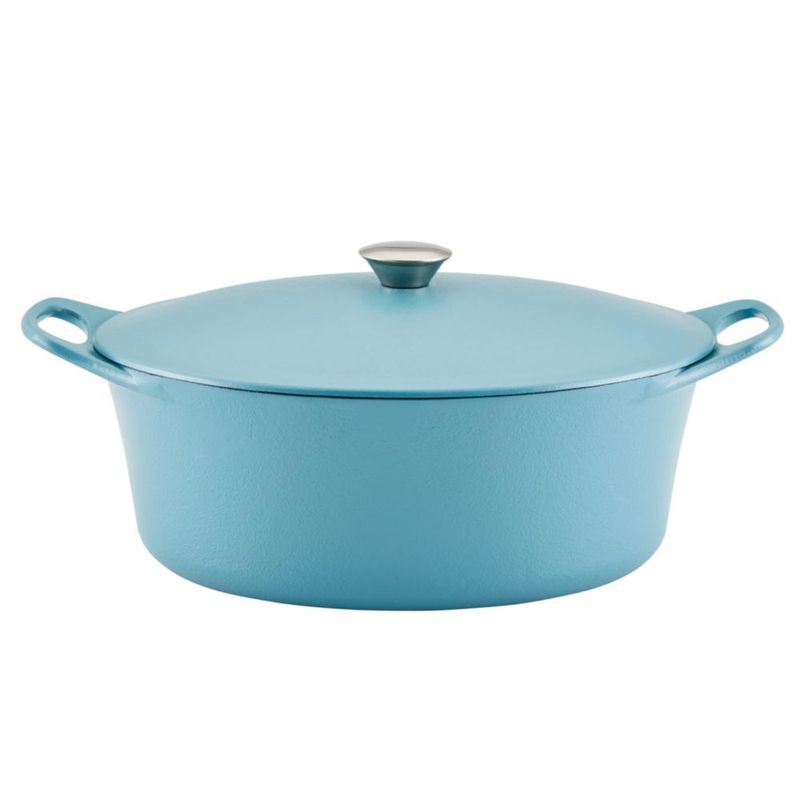 Olla de hierro fundido NITRO Rachael Ray 65 cuartos Azul Agave