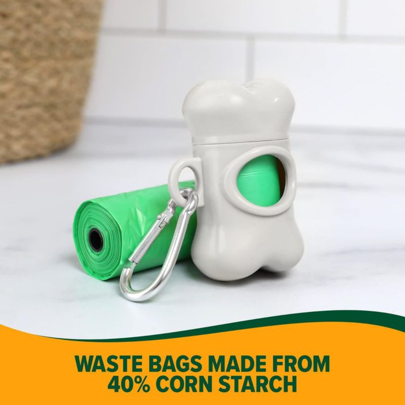 Dispensador de bolsas para excrementos de perro Arm & Hammer con 30 bolsas de origen vegetal