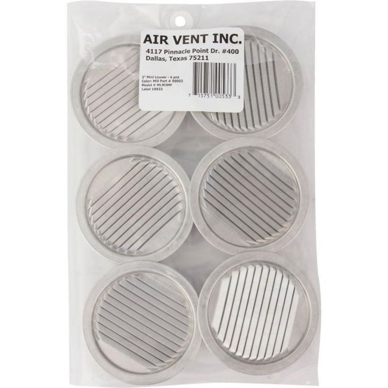 Mini rejilla Air Vent 76 cm aluminio tamaño 3 pulgadas