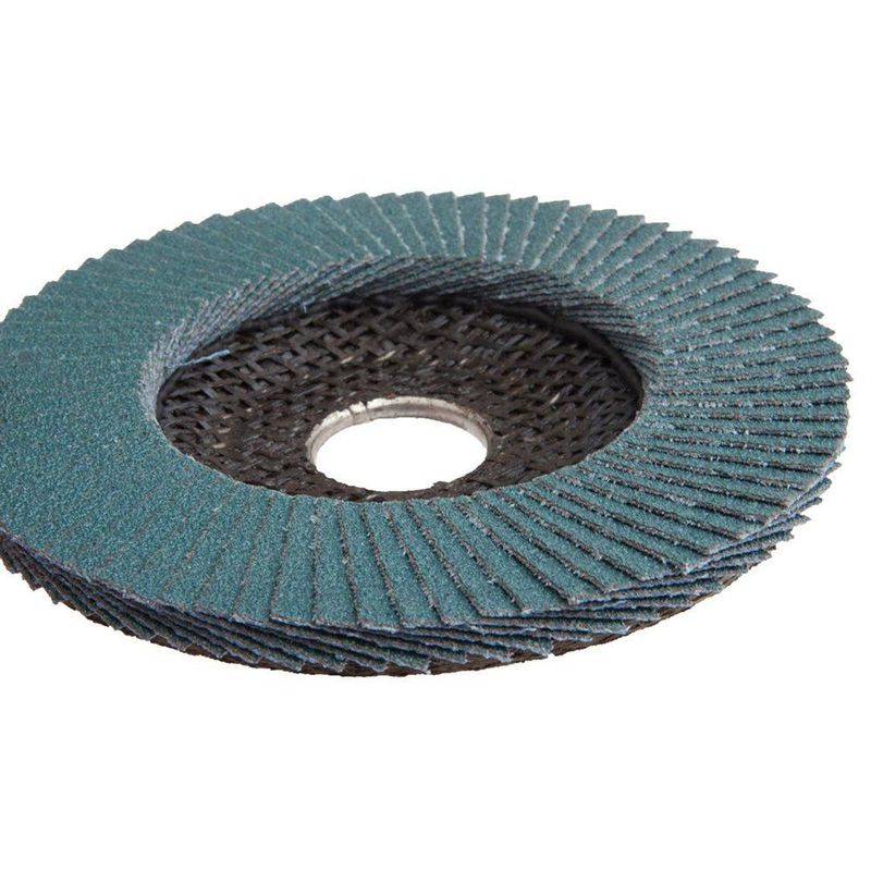 Disco de solapa Forney 114 cm tipo 27 circonita azul grano 60