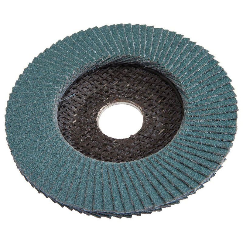 Disco de solapa Forney 114 cm tipo 27 circonita azul grano 60