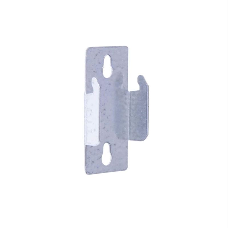 Soporte para barra de cortina Kenney Silver Lockseam doble
