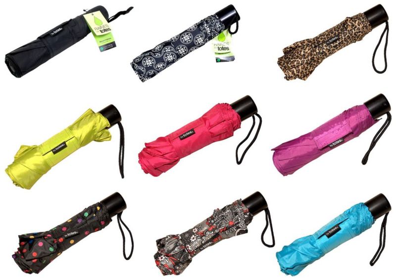 Paraguas plegable totes de 107‑122 cm con funda de nylon