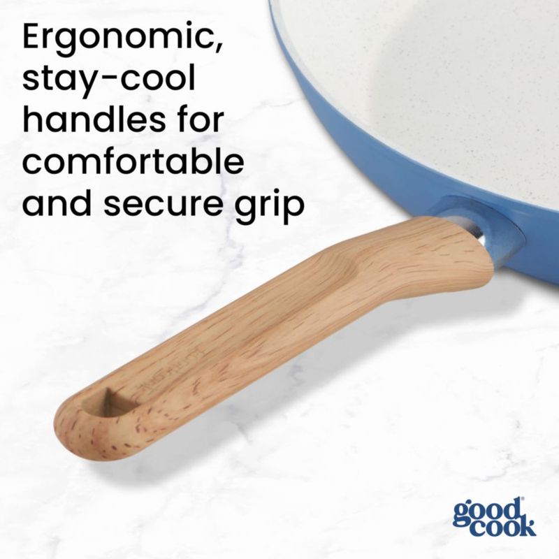Sartén GoodCook 30 cm Azul Claro Antiadherente para Inducción