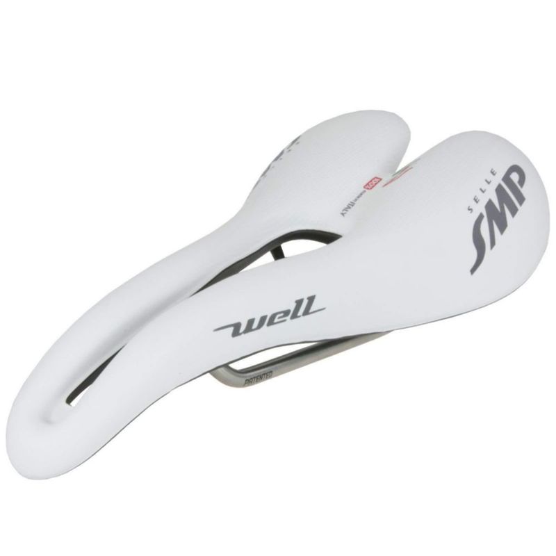 Silla de bicicleta SMP Well blanca 280 x 144 mm 280 g