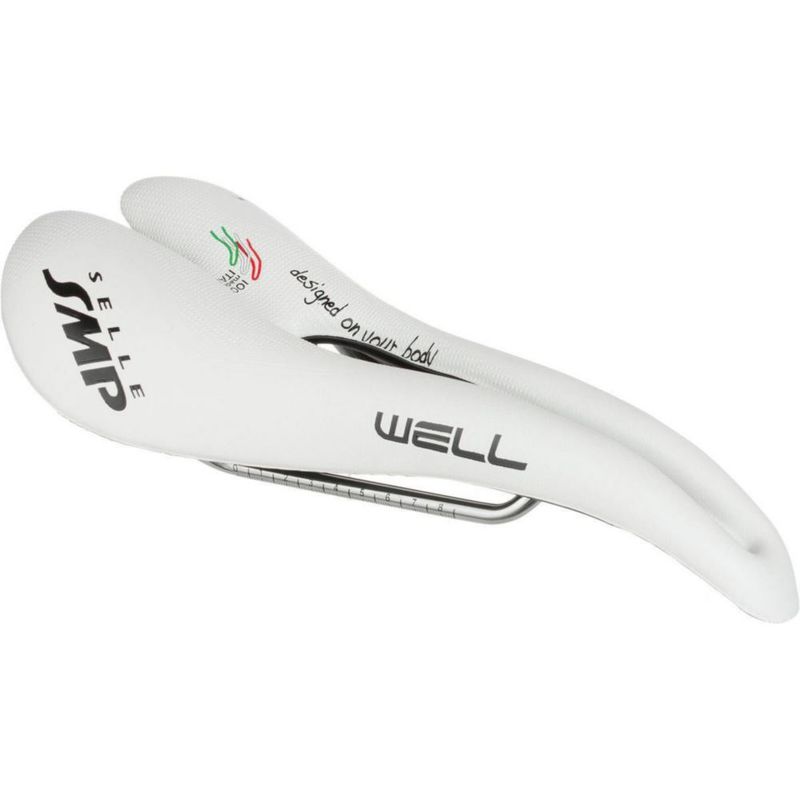Silla de bicicleta SMP Well blanca 280 x 144 mm 280 g