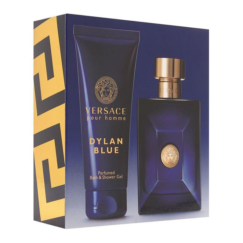 Set de regalo Versace Dylan Blue para hombre Eau Di Toilette 100 ml