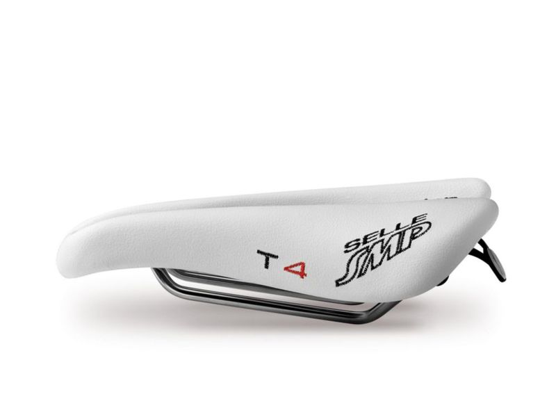 Sillín de Bicicleta SMP T4 Blanco 135 mm 310 g