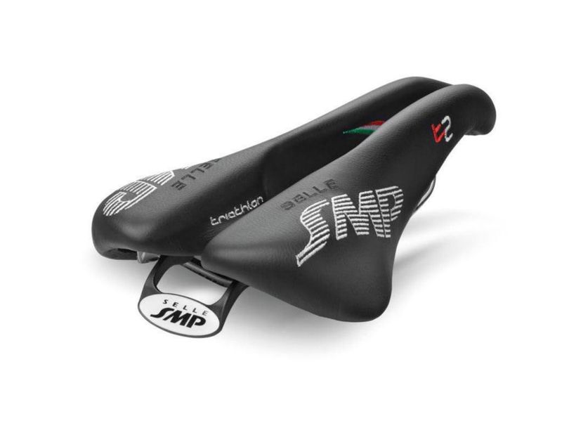 Sillín de bicicleta SMP T2 Triatlón negro 26 × 16 cm 375 g