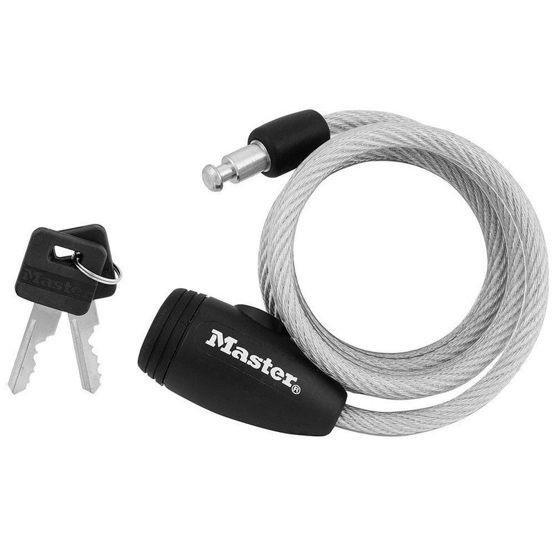 Cable compacto Lock Master Lock 8109D para bicicleta 15 m x 08 cm