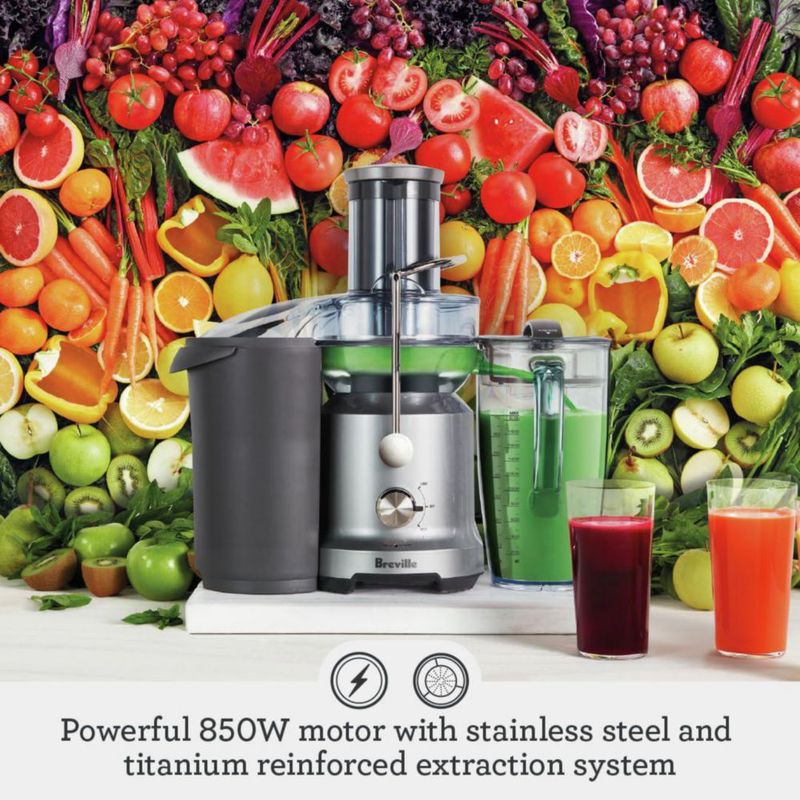 Exprimidor Breville Juice Fountain Cold BJE430SIL 2 velocidades 2 litros