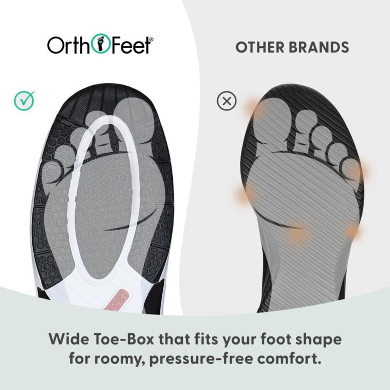 Zapatos de caminar Orthofeet talla 42 negro