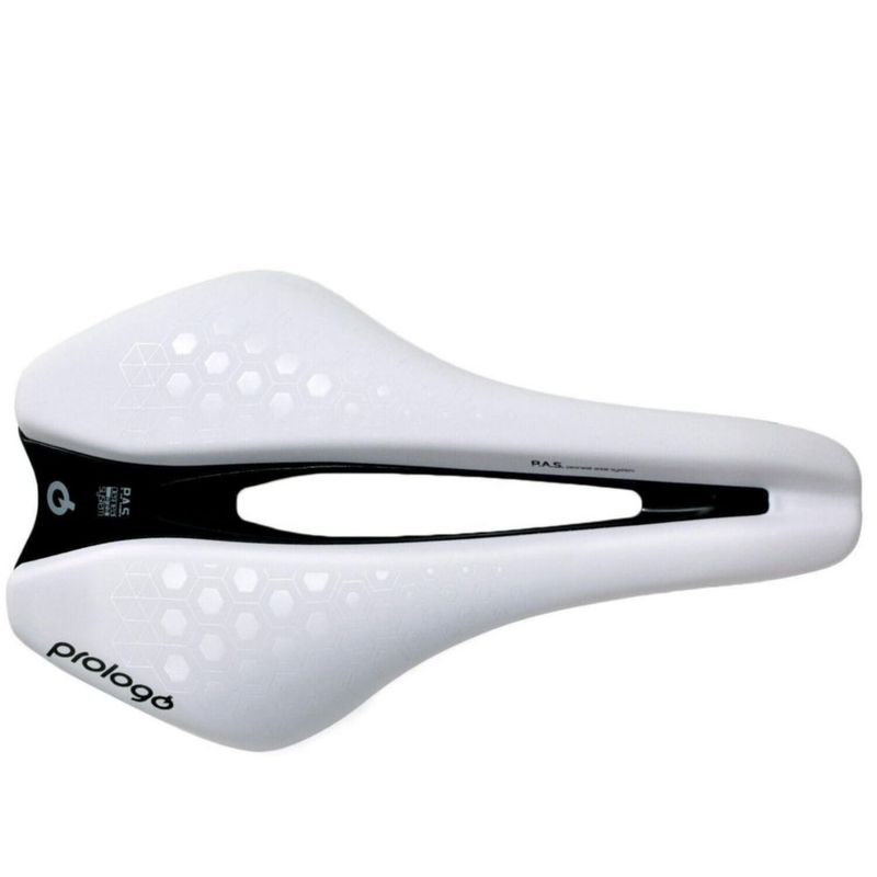 Sillín Prologo Dimension TRI 245x143 mm Blanco
