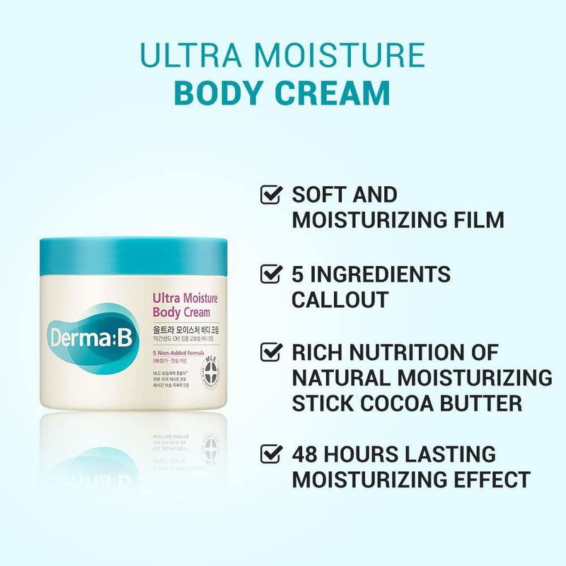 Crema Corporal Derma B 430 ml Ultra Hidratante