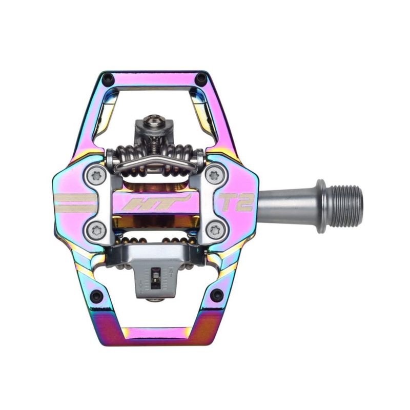Pedal de bicicleta HT T2 Clipless Oil Slick talla única