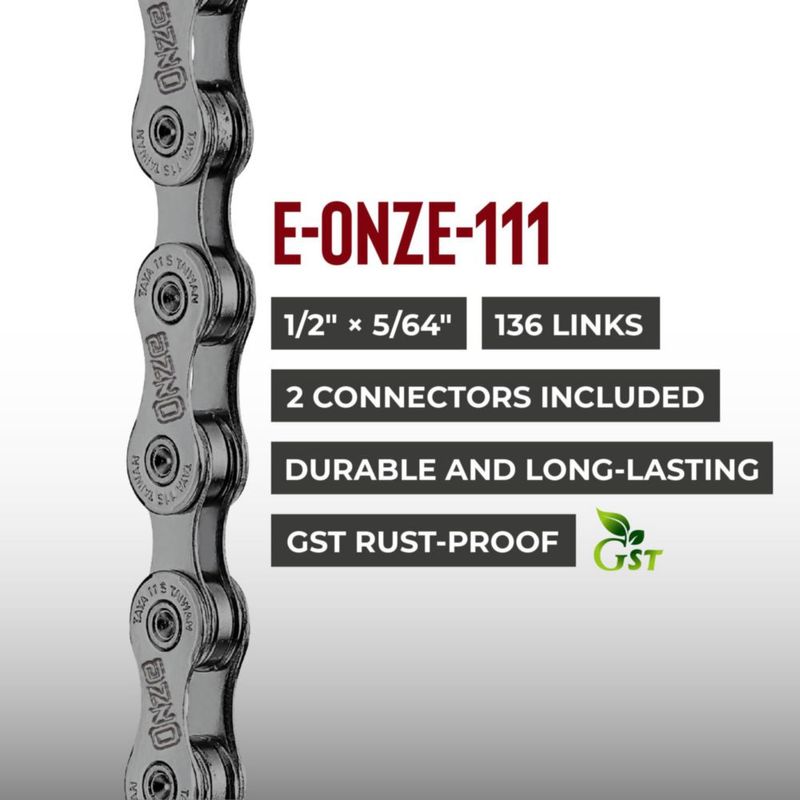 Cadena de bicicleta TAYA e-ONZE-111 11 velocidades 136 eslabones GST