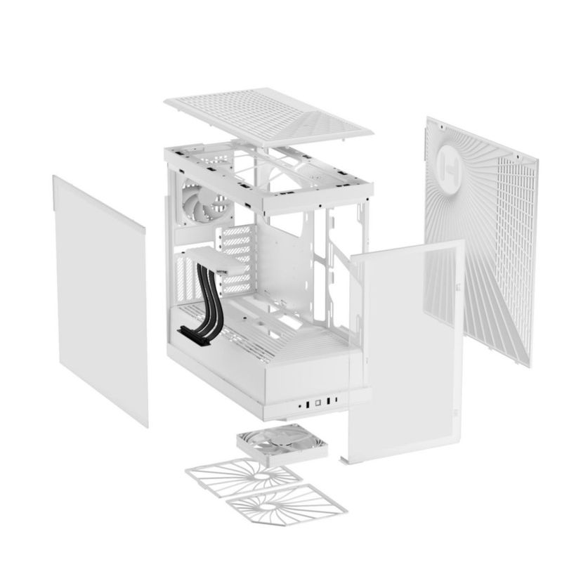Funda para juegos de ordenador HYTE Y40 Modern Aesthetic Snow White