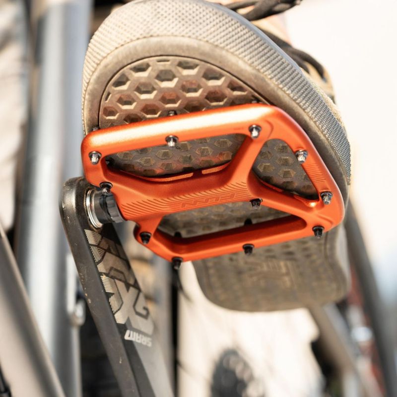 Pedal de bicicleta Funn Python 9/16" eje CrMo naranja