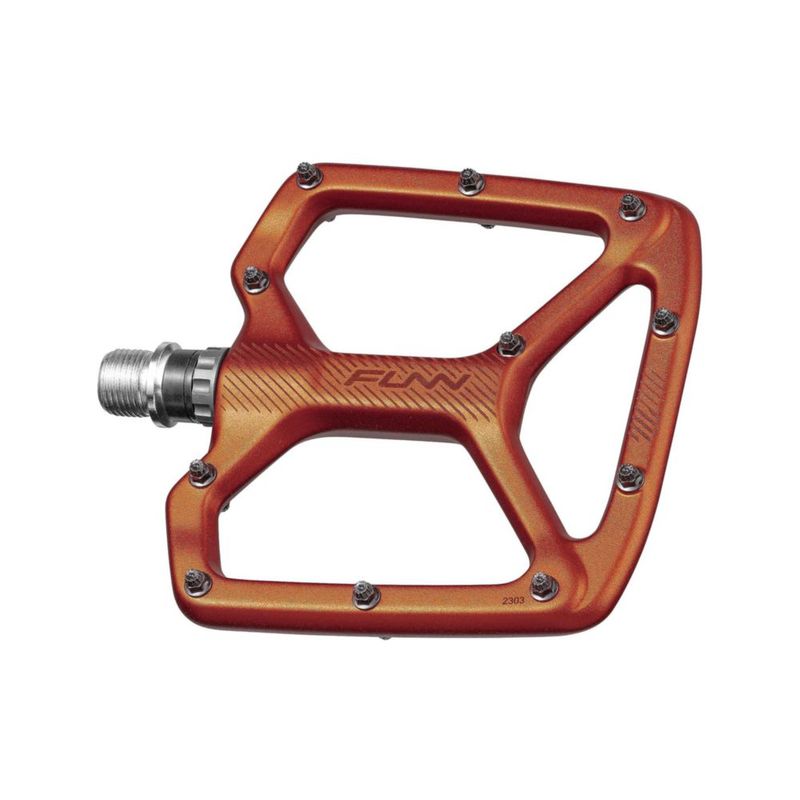 Pedal de bicicleta Funn Python 9/16" eje CrMo naranja