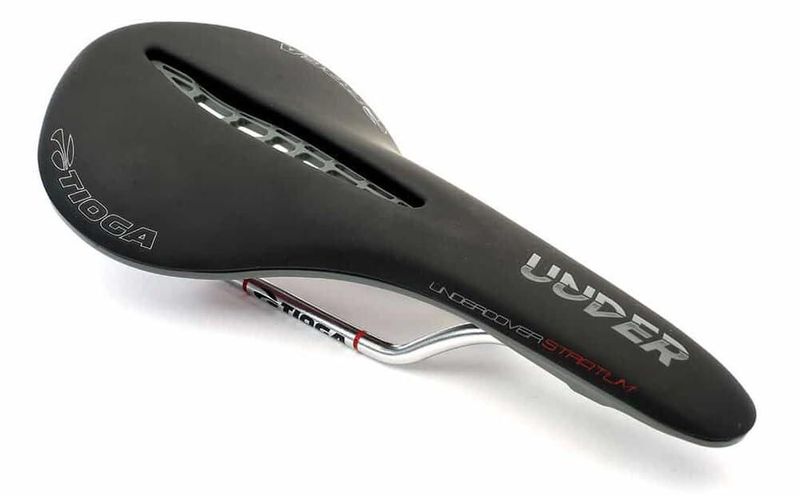 Sillín de bicicleta TIOGA Undercover Stratum Titanium BK (M)