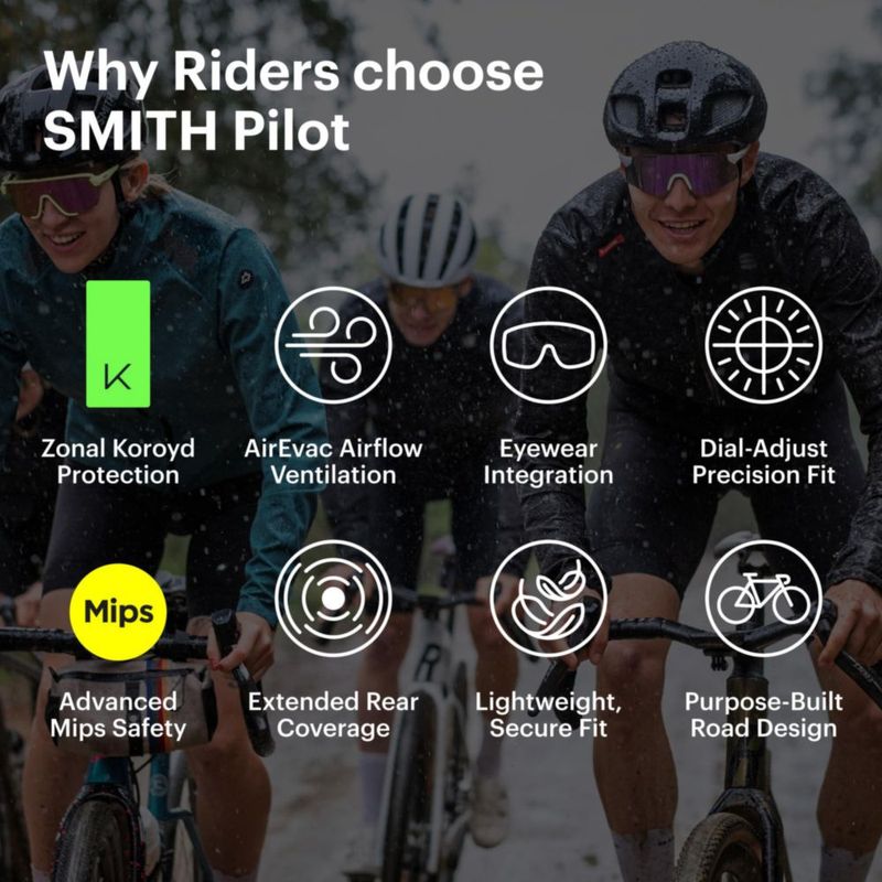 Casco de ciclismo SMITH Persist Matte Cenote - Talla pequeña