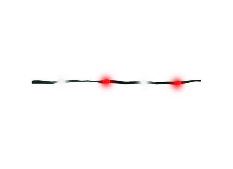 Cinta LED String Light Celebrations 200 unidades color rojo y blanco 10 m
