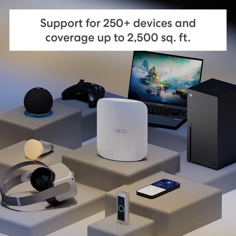 Router Mesh Wifi eero Max 7 Amazon de hasta 10 Gbps y más de 250 dispositivos