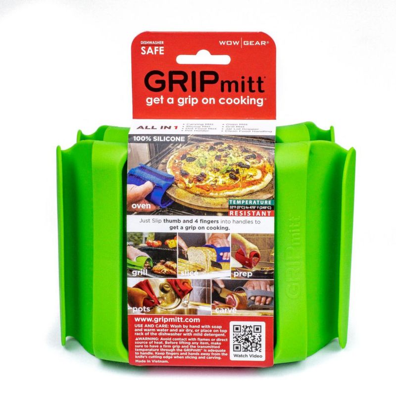 Manopla GRIPmitt Talla Pequeña/Mediana Verde 2 Unidades