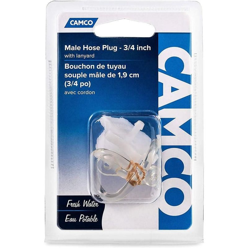 Tapa de repuesto para manguera de RV conector macho Camco paquete de 1 unidad