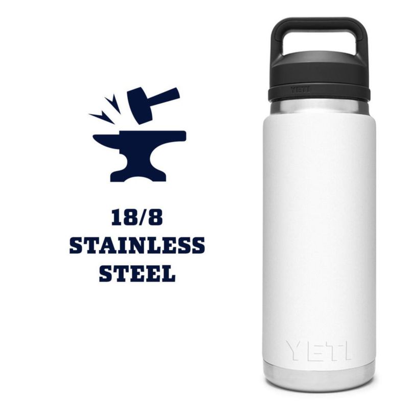 Botella YETI Rambler de acero inoxidable con aislamiento al vacío de 750 ml