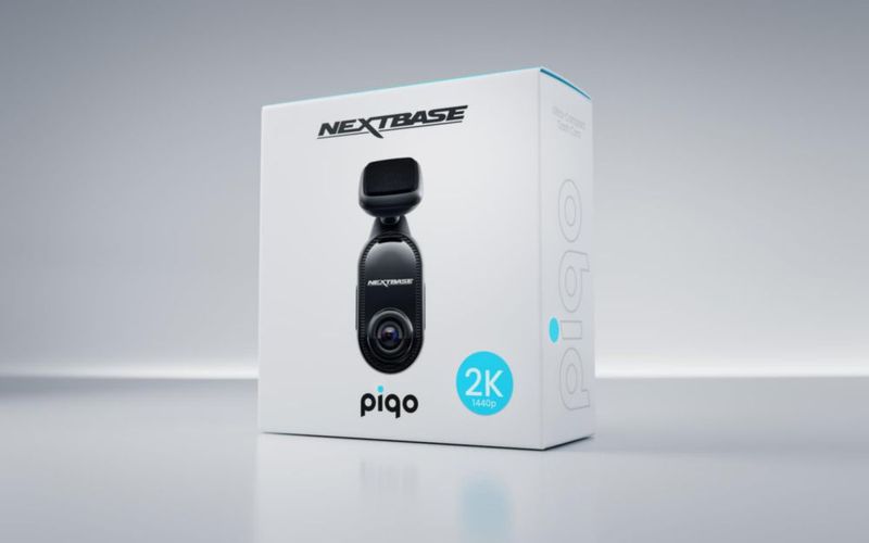 Cámara de salpicadero Nextbase Piqo 2K 1440p con vista cuádruple HD ultra ancha