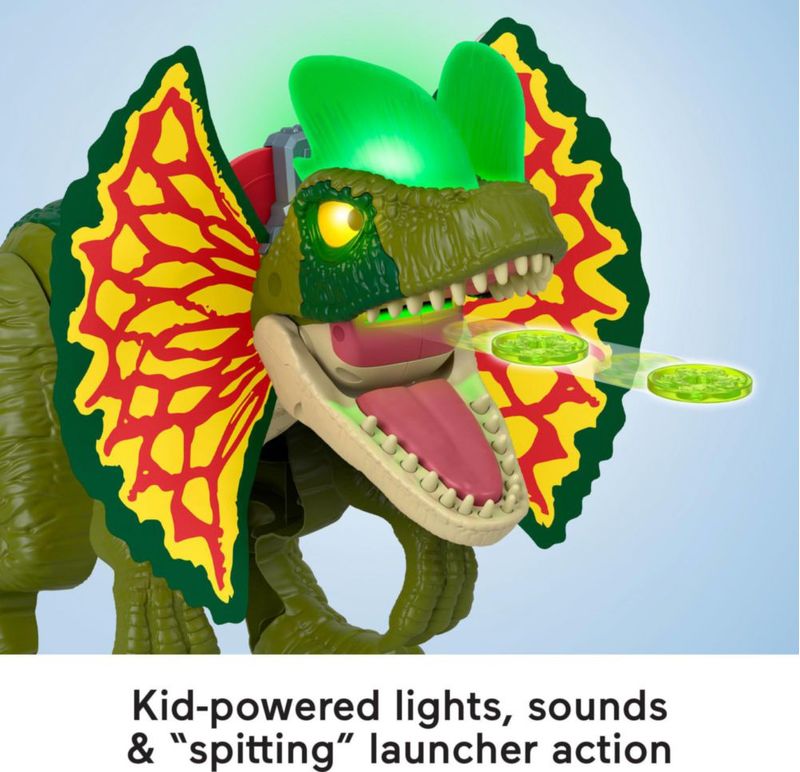 Dinosaurio de juguete Fisher-Price Imaginext Jurassic World Dilophosaurus