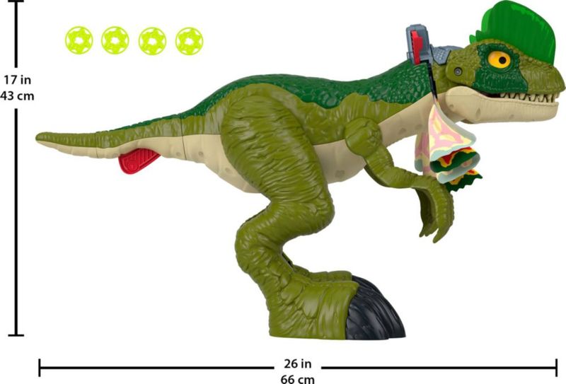 Dinosaurio de juguete Fisher-Price Imaginext Jurassic World Dilophosaurus