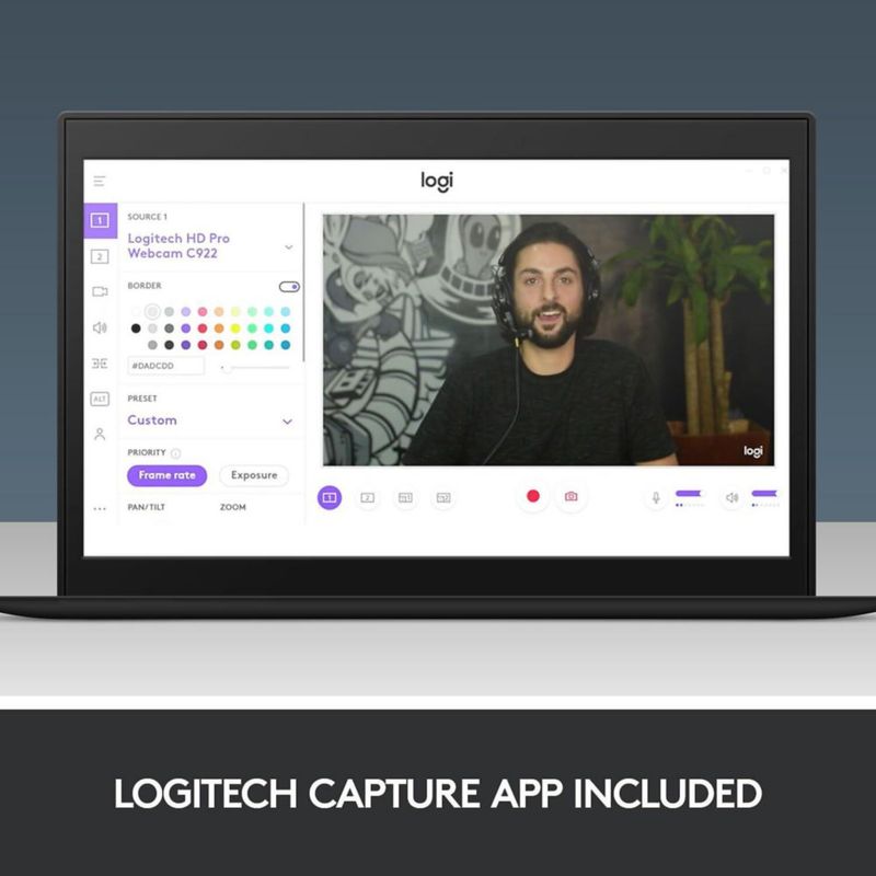 Webcam Logitech C922 Pro Stream 1080P HD Video