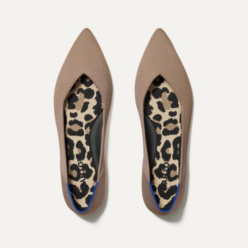Zapatilla plana de ballet Rothy's The Point II color Portobello talla 8