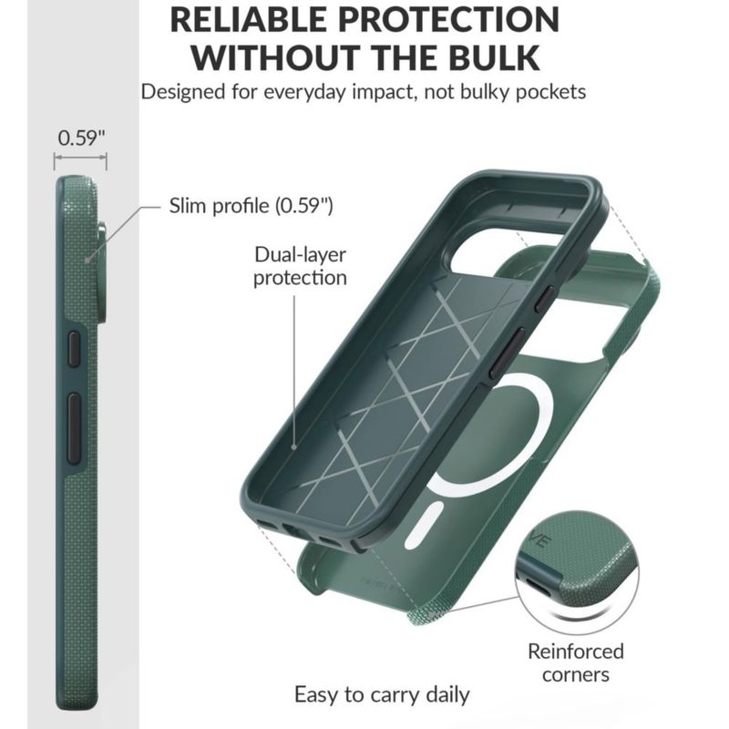 Funda Crave Dual Guard para Google Pixel 11 Pro Verde Bosque