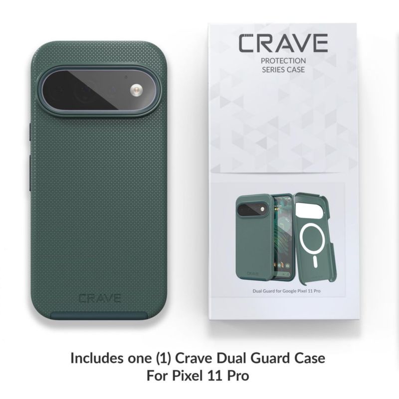 Funda Crave Dual Guard para Google Pixel 11 Pro Verde Bosque
