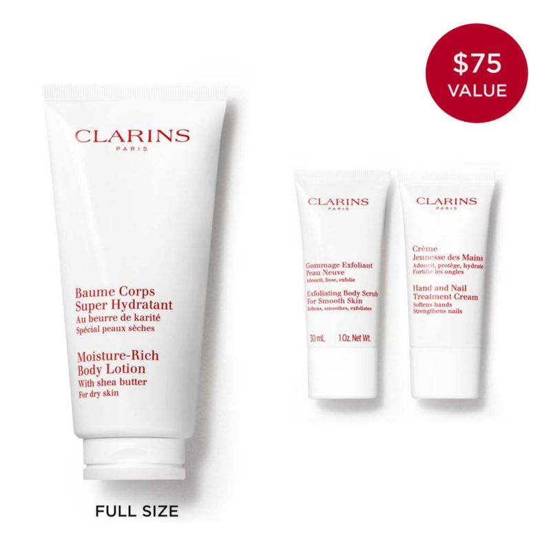 Loción Corporal Clarins con Manteca de Karité para Piel Seca 200 ml