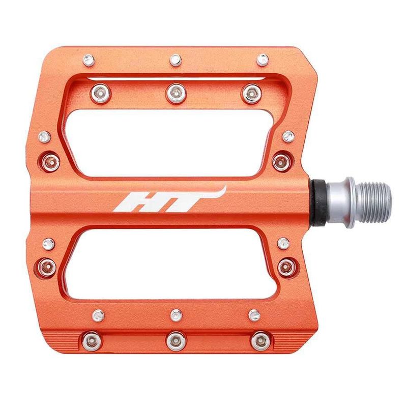 Pedales HT AN14A Plataforma de Aluminio 9/16" Naranja