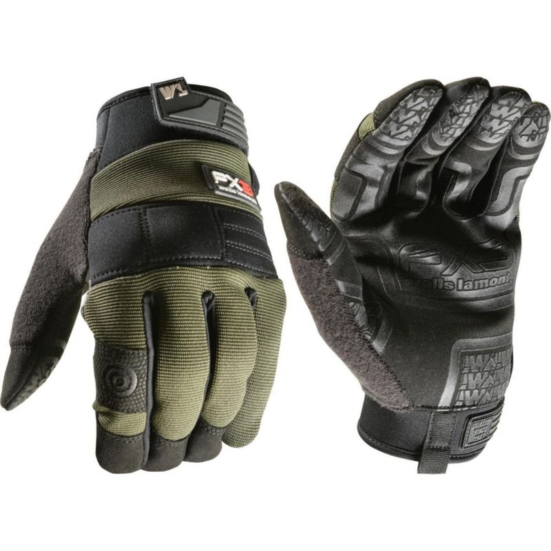 Guantes de Trabajo Wells Lamont FX3 con Extra Agarre y Pantalla Táctil Talla Mediana