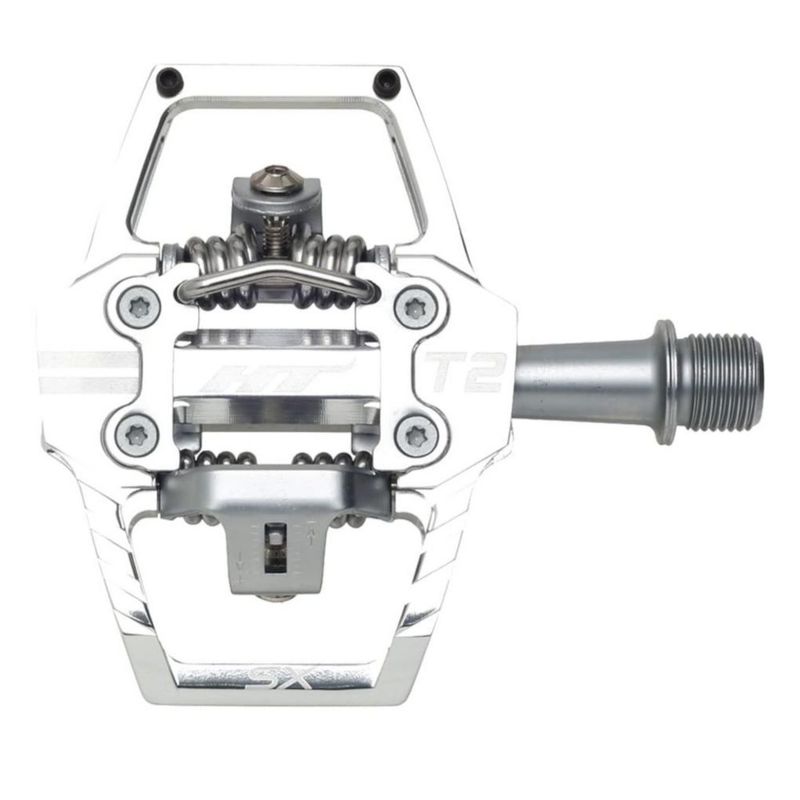 Pedal de bicicleta HT T2‑SX de plataforma dual clipless en aluminio